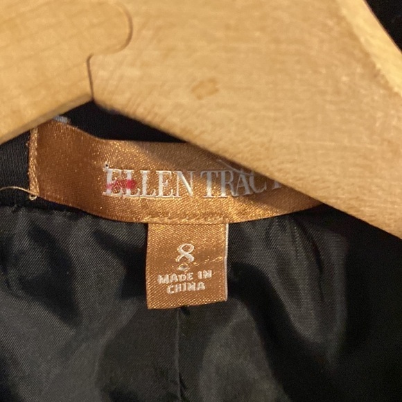 Ellen Tracy velvet one button blazer jacket formal holiday party evening 8 - Picture 2 of 4